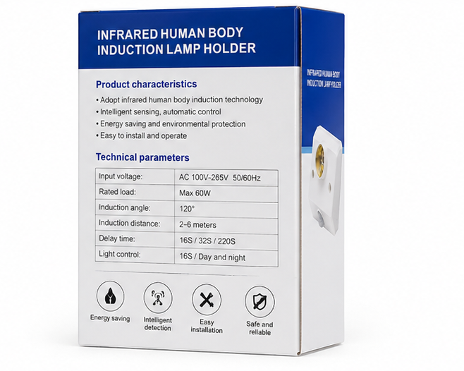 Infrared Human Body Induction Lamp Holder