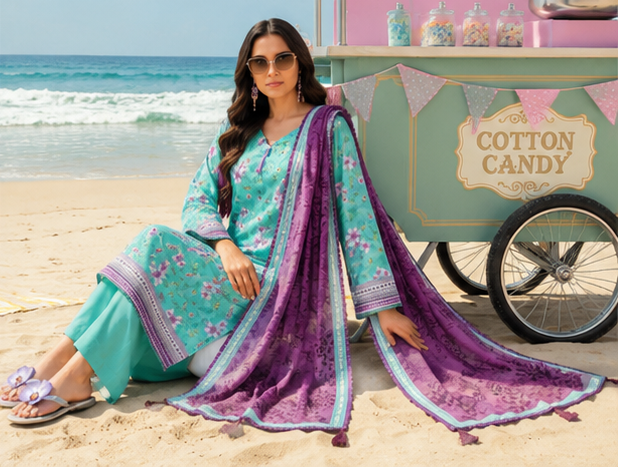3Pcs Premium Lawn Unstitched