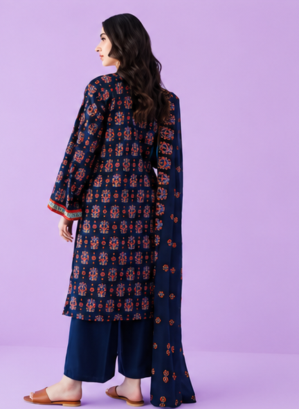 Unstitched | 3 Piece | Printed Lawn
