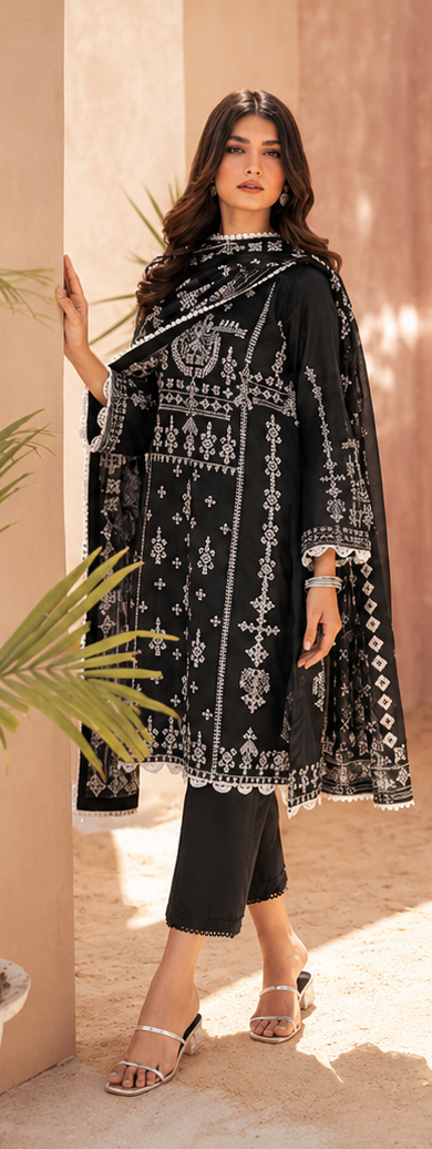 3Piece Unstitched Printed Lawn