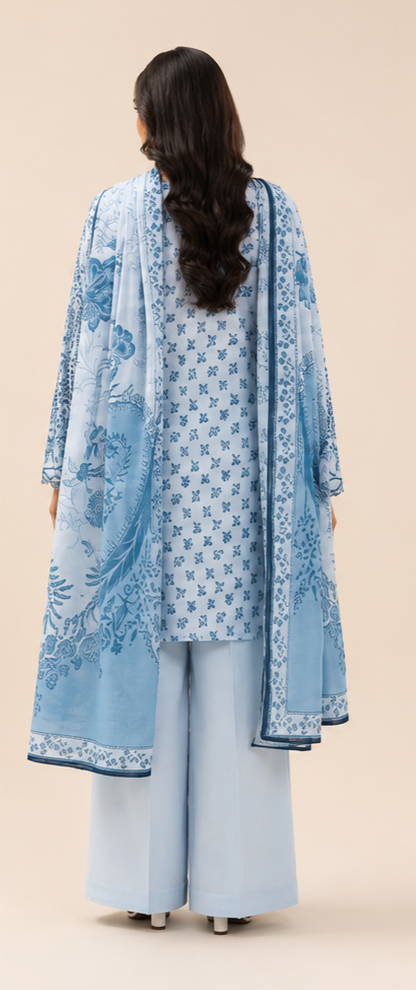 3 Piece Lawn-Printed(Unstitched)