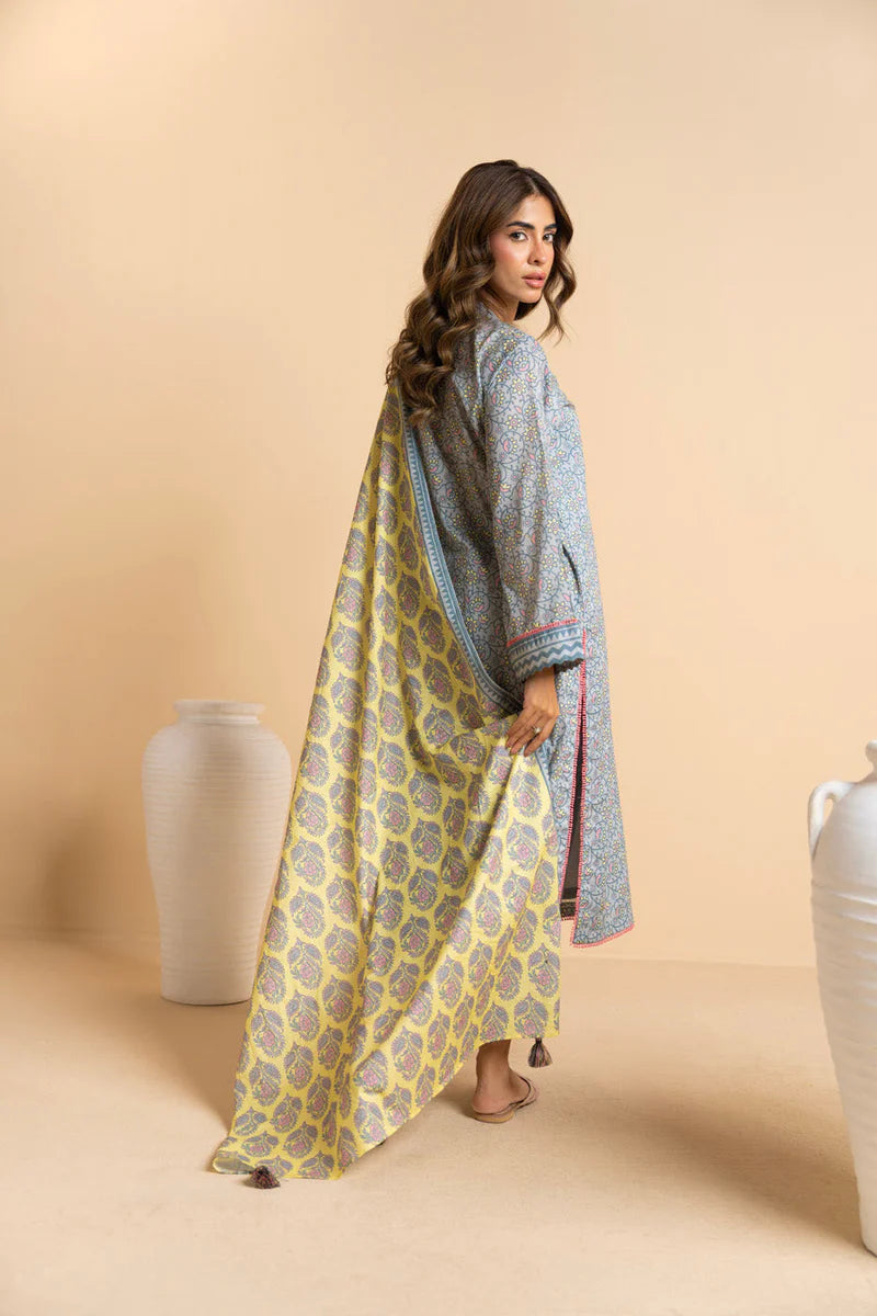 3 Piece Lawn-Printed(Unstitched)