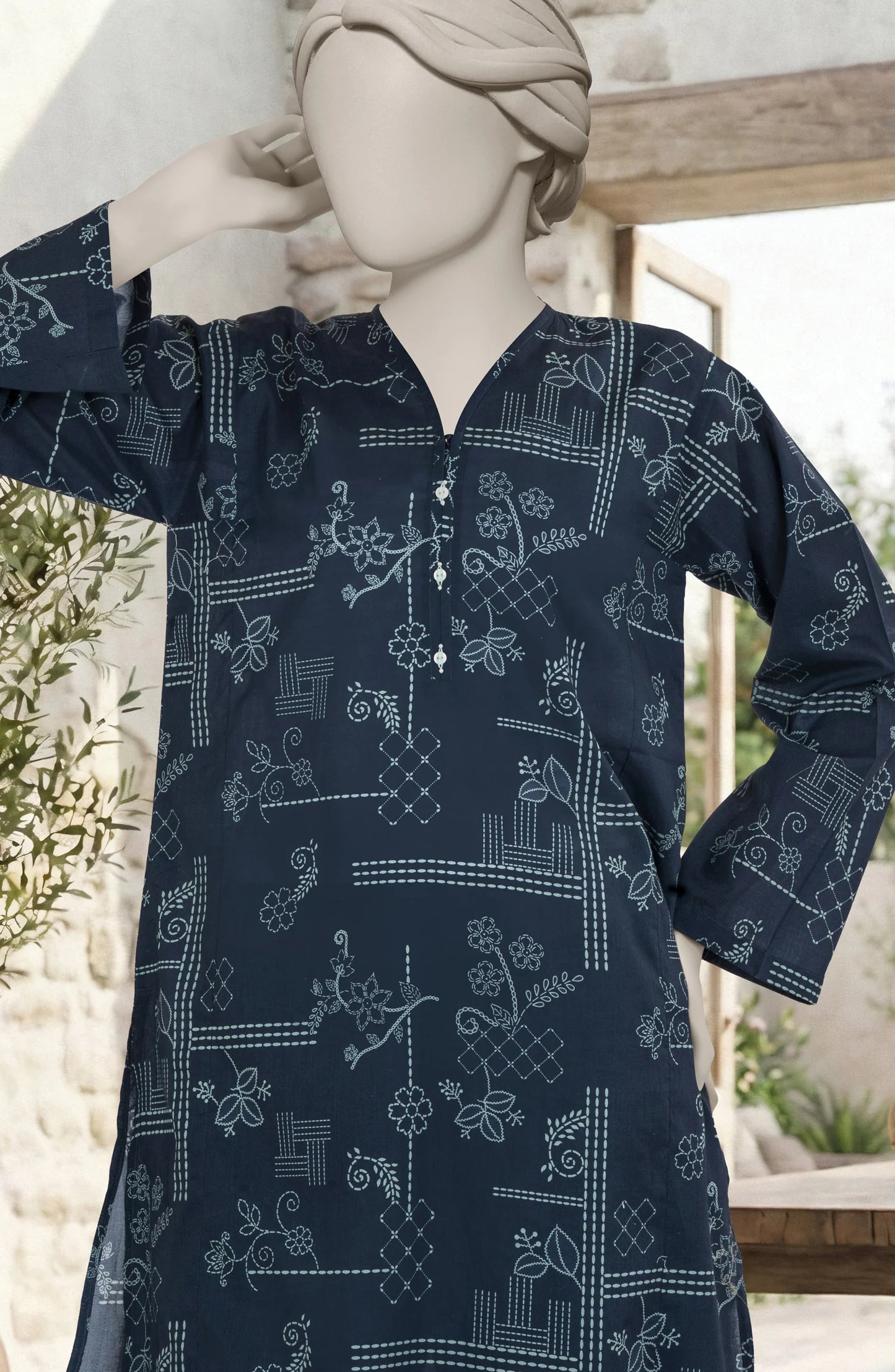 2 Piece - Premium Printed Suit