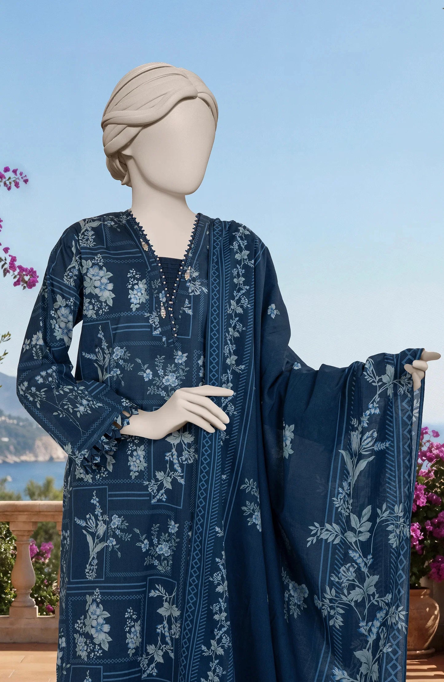 PRINTED LAWN 3PCS UNSTITCHED