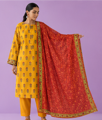 Unstitched | 3 Piece | Printed Lawn