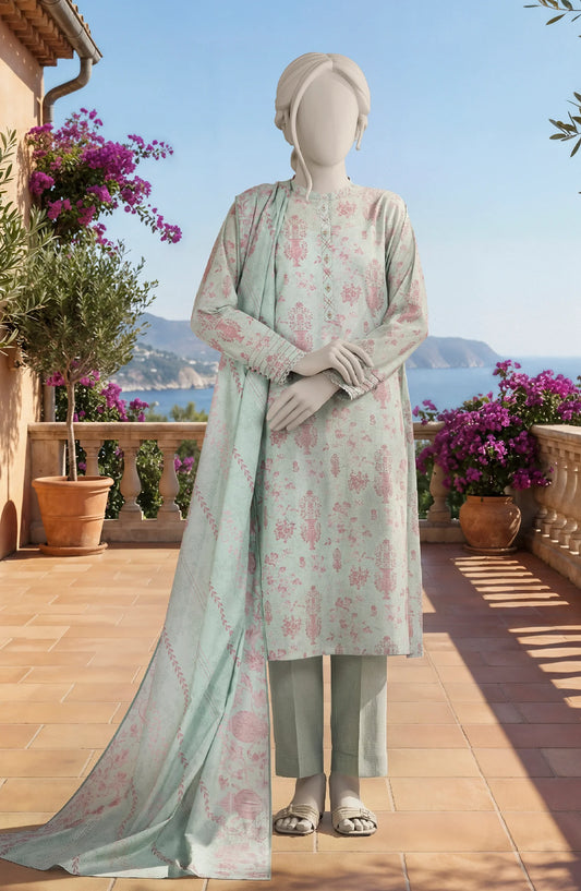 PRINTED LAWN 3PCS UNSTITCHED