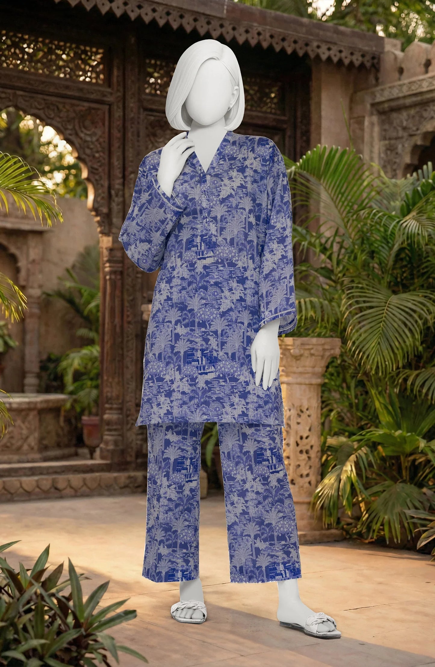2 Piece - Premium Printed Suit