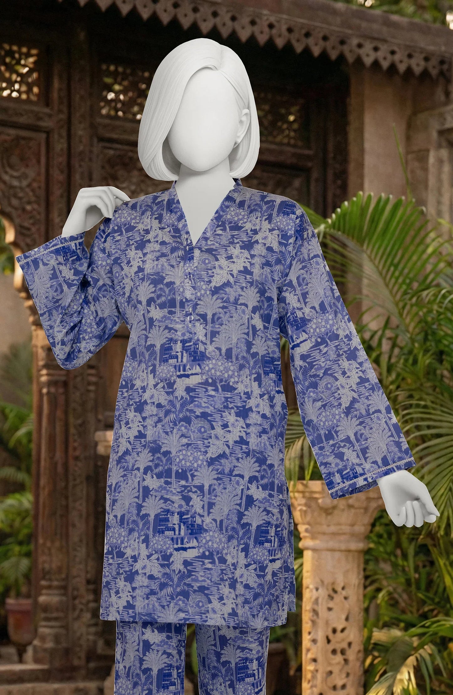 2 Piece - Premium Printed Suit