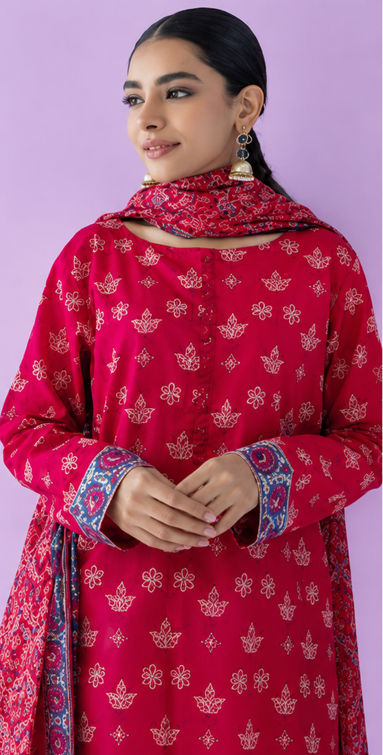 Unstitched | 3 Piece | Printed Lawn