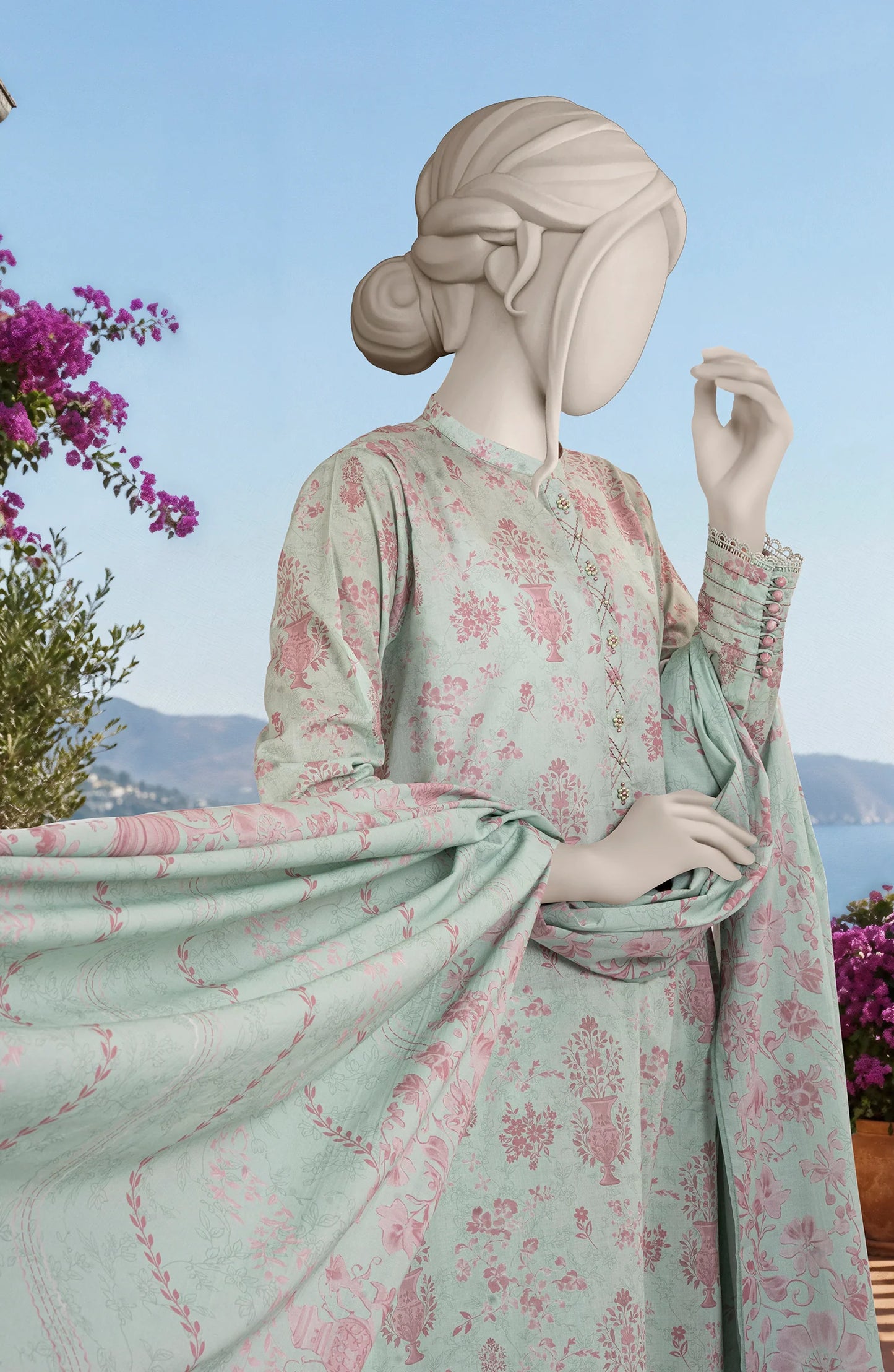 PRINTED LAWN 3PCS UNSTITCHED