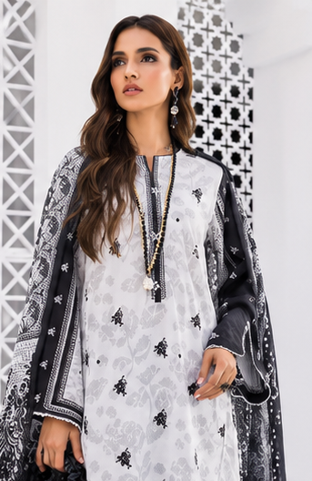 3Piece Unstitched Printed Lawn