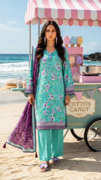 3Pcs Premium Lawn Unstitched