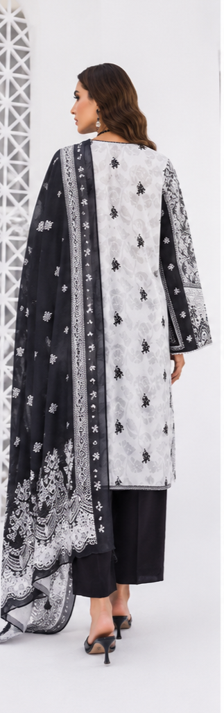 3Piece Unstitched Printed Lawn