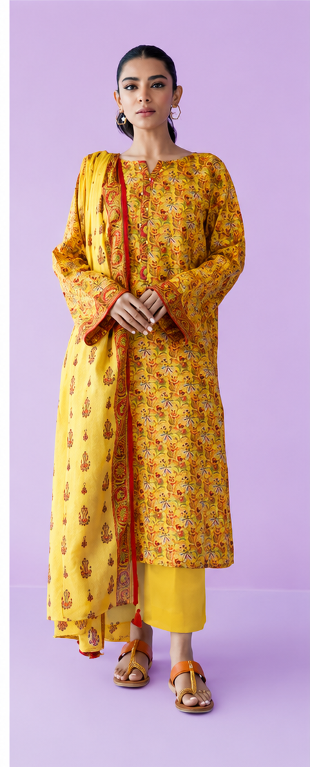 Unstitched | 3 Piece | Printed Lawn