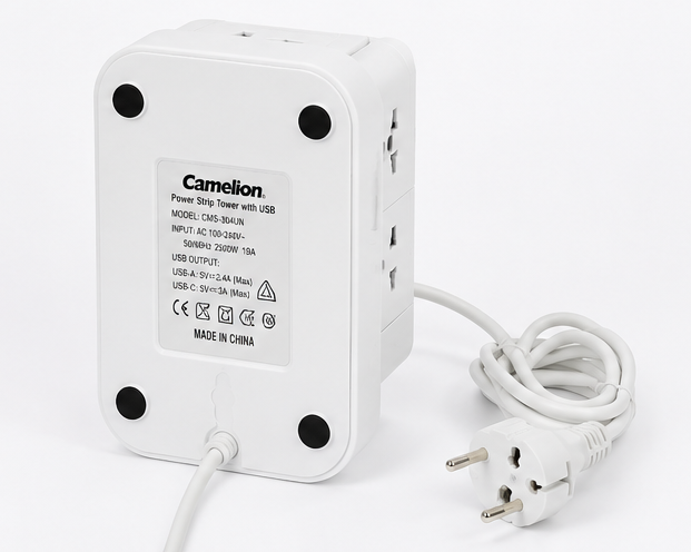 Camelion CMS-304UN Power Strip Tower with USB