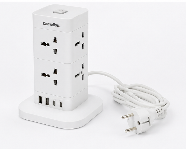 Camelion CMS-304UN Power Strip Tower with USB