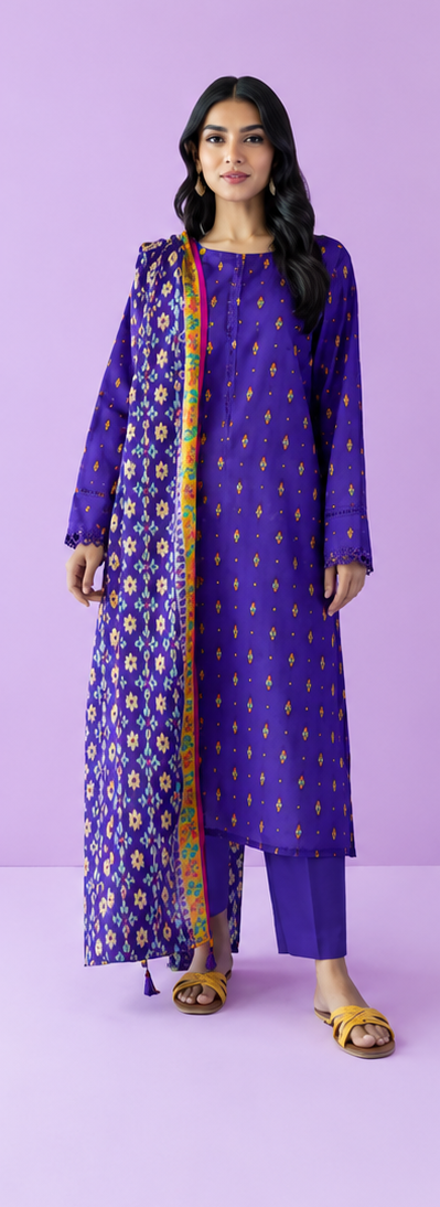 Unstitched | 3 Piece | Printed Lawn