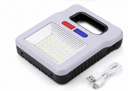 Solar Rechargeable LED Emergency Lamp