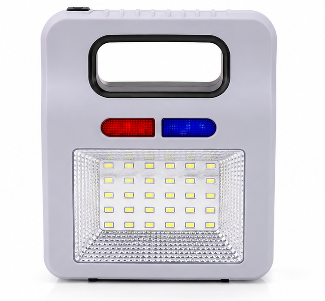Solar Rechargeable LED Emergency Lamp