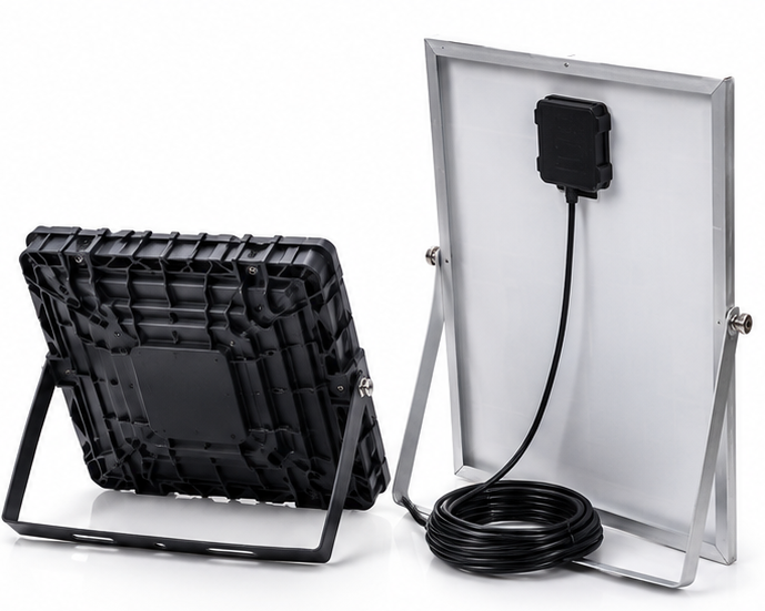 Solar LED Flood Light with Solar Panel – IP67 Waterproof