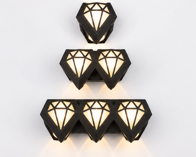 Diamond LED Wall Light