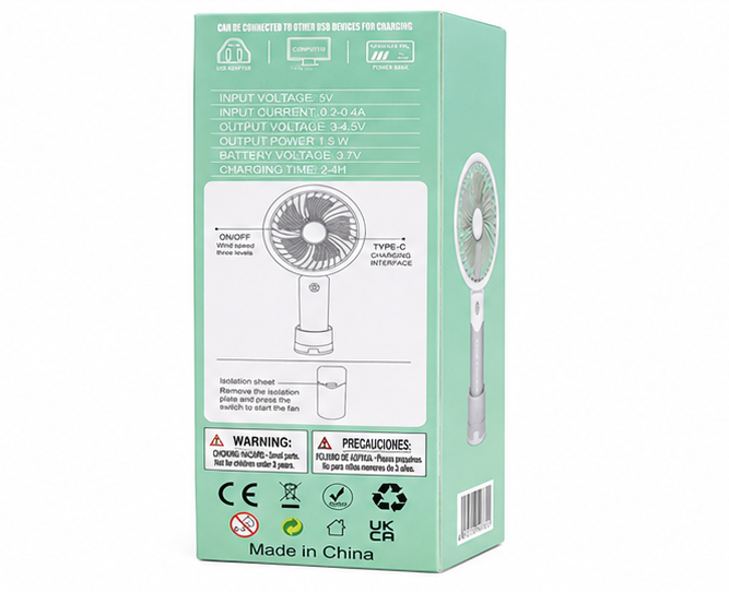 Handheld Desktop USB Fan