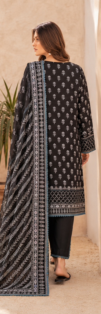 3Piece Unstitched Printed Lawn