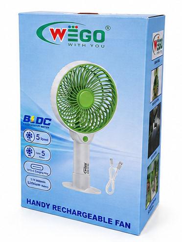 WEGO Handy Rechargeable Fan (WG-9905)