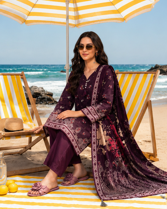 3Pcs Premium Lawn Unstitched