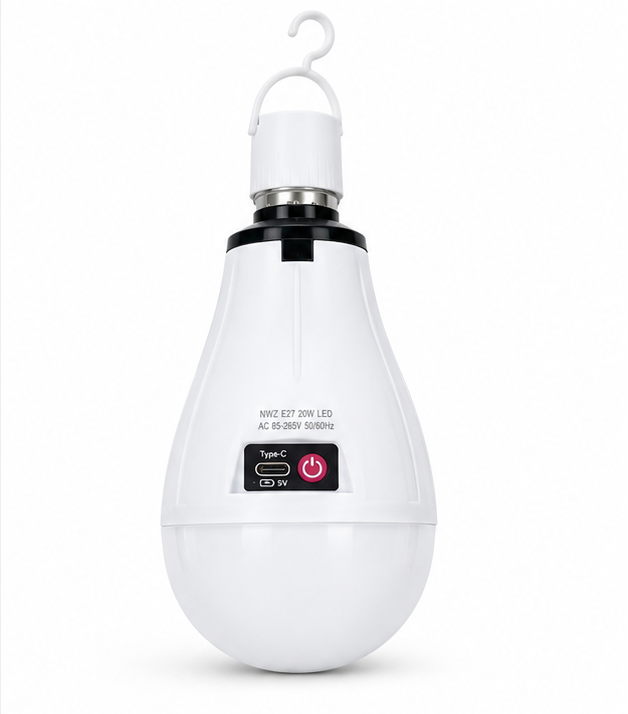 LED Emergency Light – Rechargeable E27 Bulb