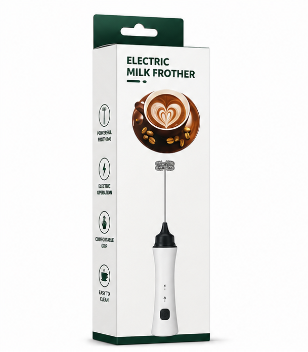 Electric Milk Frother – Handheld Coffee &amp; Kitchen Whisk