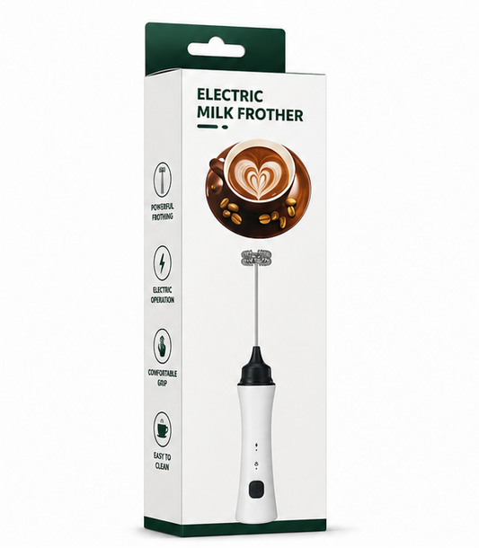 Electric Milk Frother – Handheld Coffee &amp; Kitchen Whisk