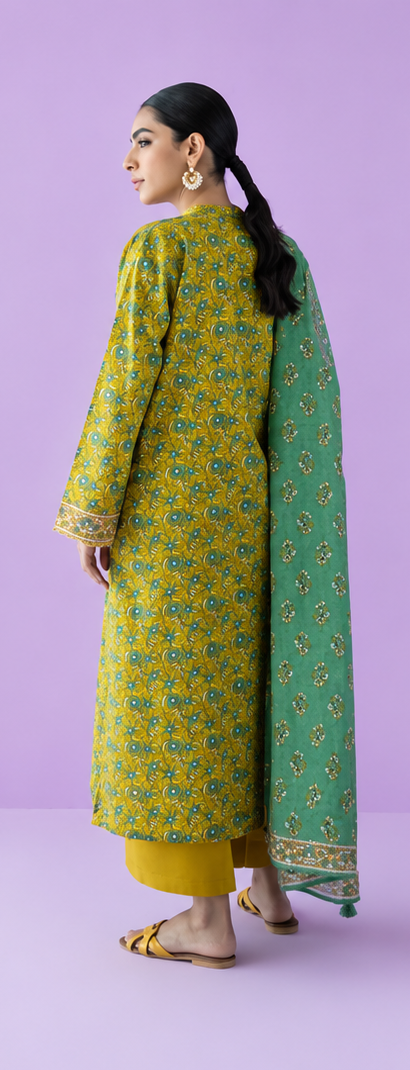 Unstitched | 3 Piece | Printed Lawn