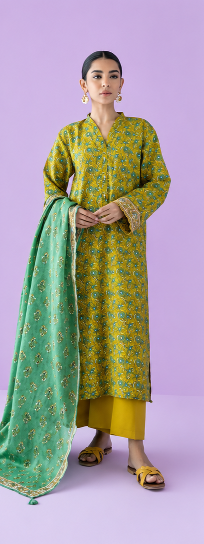 Unstitched | 3 Piece | Printed Lawn