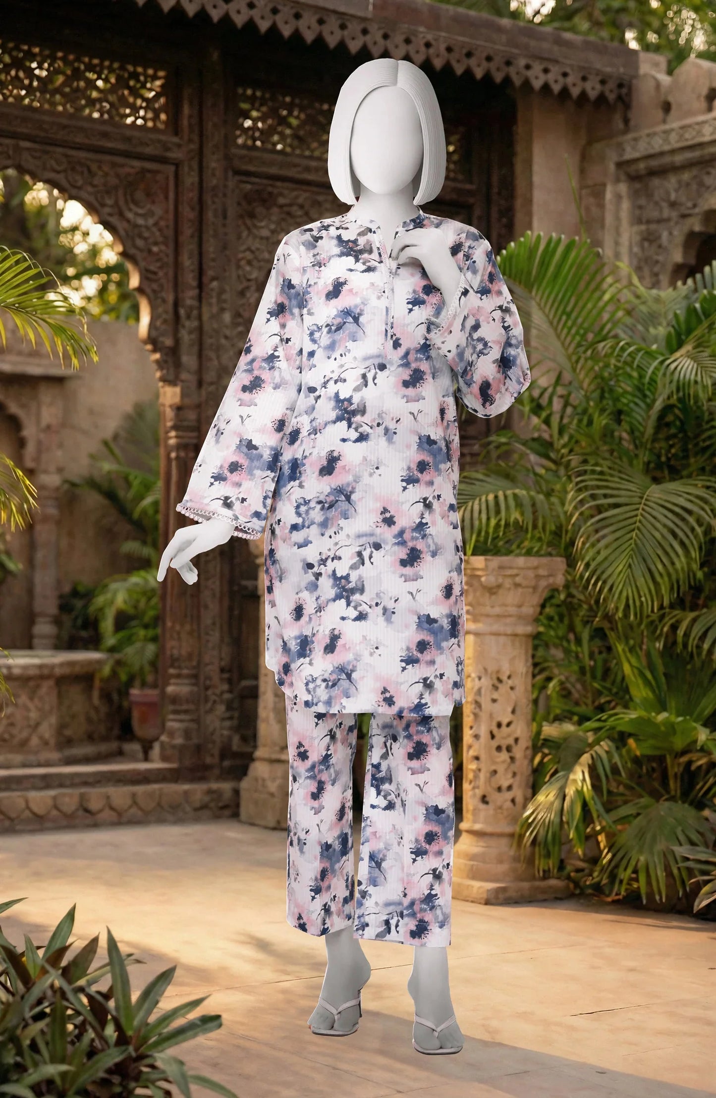2 Piece - Premium Printed Suit