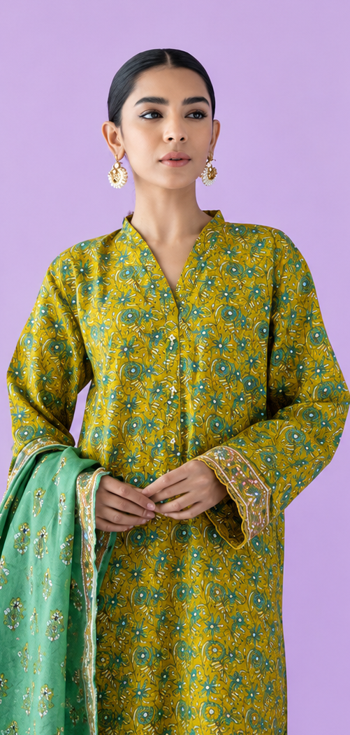 Unstitched | 3 Piece | Printed Lawn