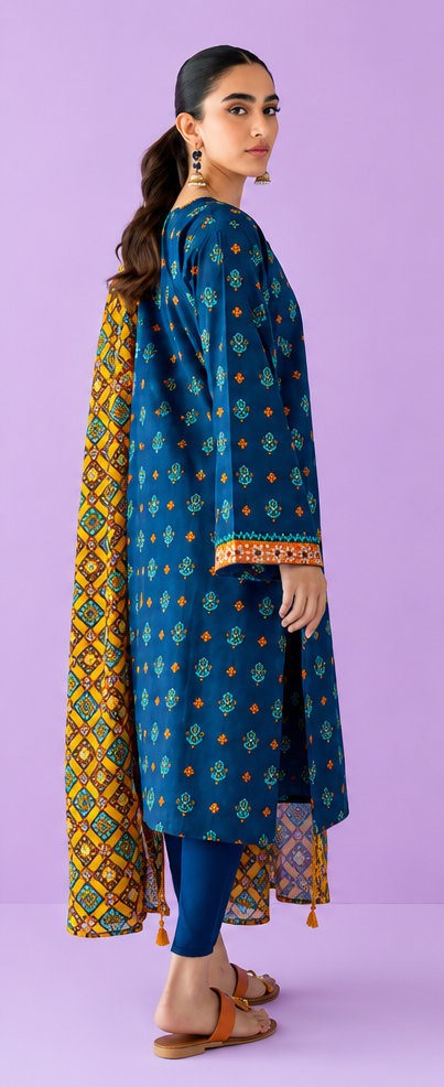 Unstitched | 3 Piece | Printed Lawn