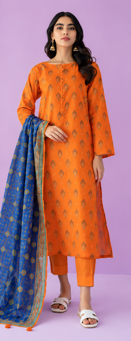 Unstitched | 3 Piece | Printed Lawn