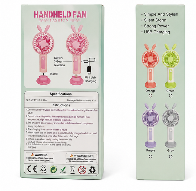 Handheld Desktop USB Fan