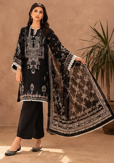 3Piece Unstitched Printed Lawn