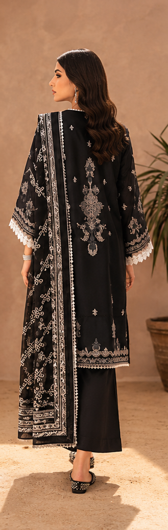 3Piece Unstitched Printed Lawn