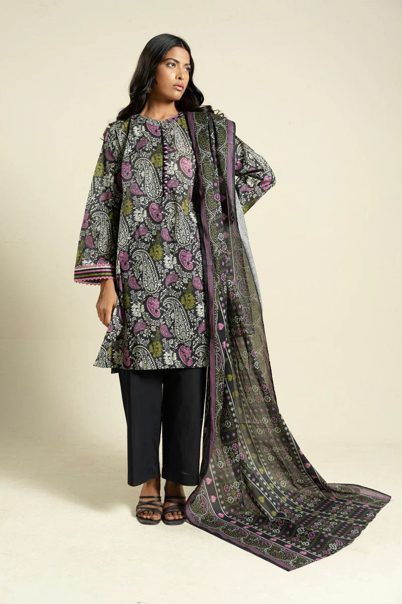 3 Piece Lawn-Printed(Unstitched)