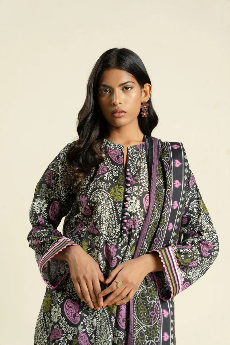 3 Piece Lawn-Printed(Unstitched)