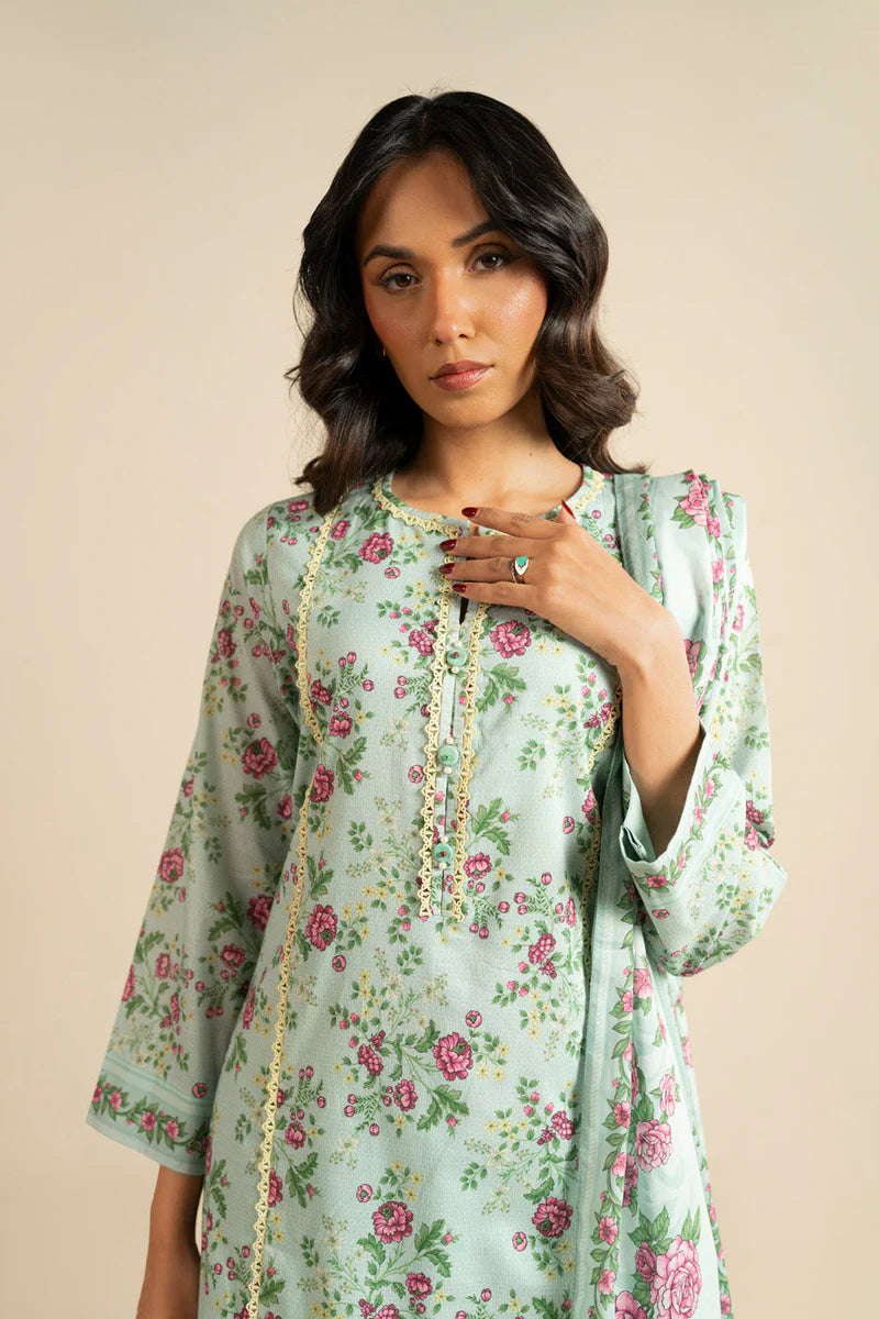 3 Piece Lawn-Printed(Unstitched)
