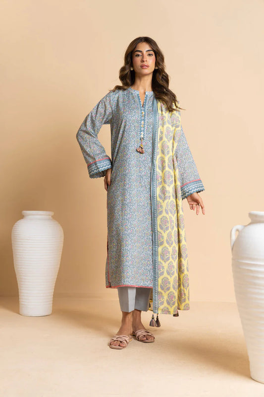 3 Piece Lawn-Printed(Unstitched)