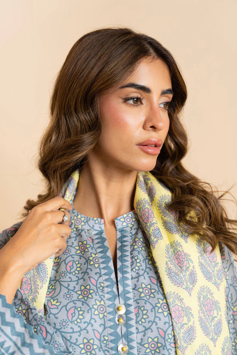 3 Piece Lawn-Printed(Unstitched)