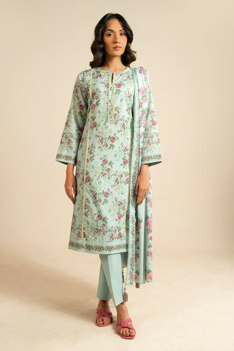 3 Piece Lawn-Printed(Unstitched)