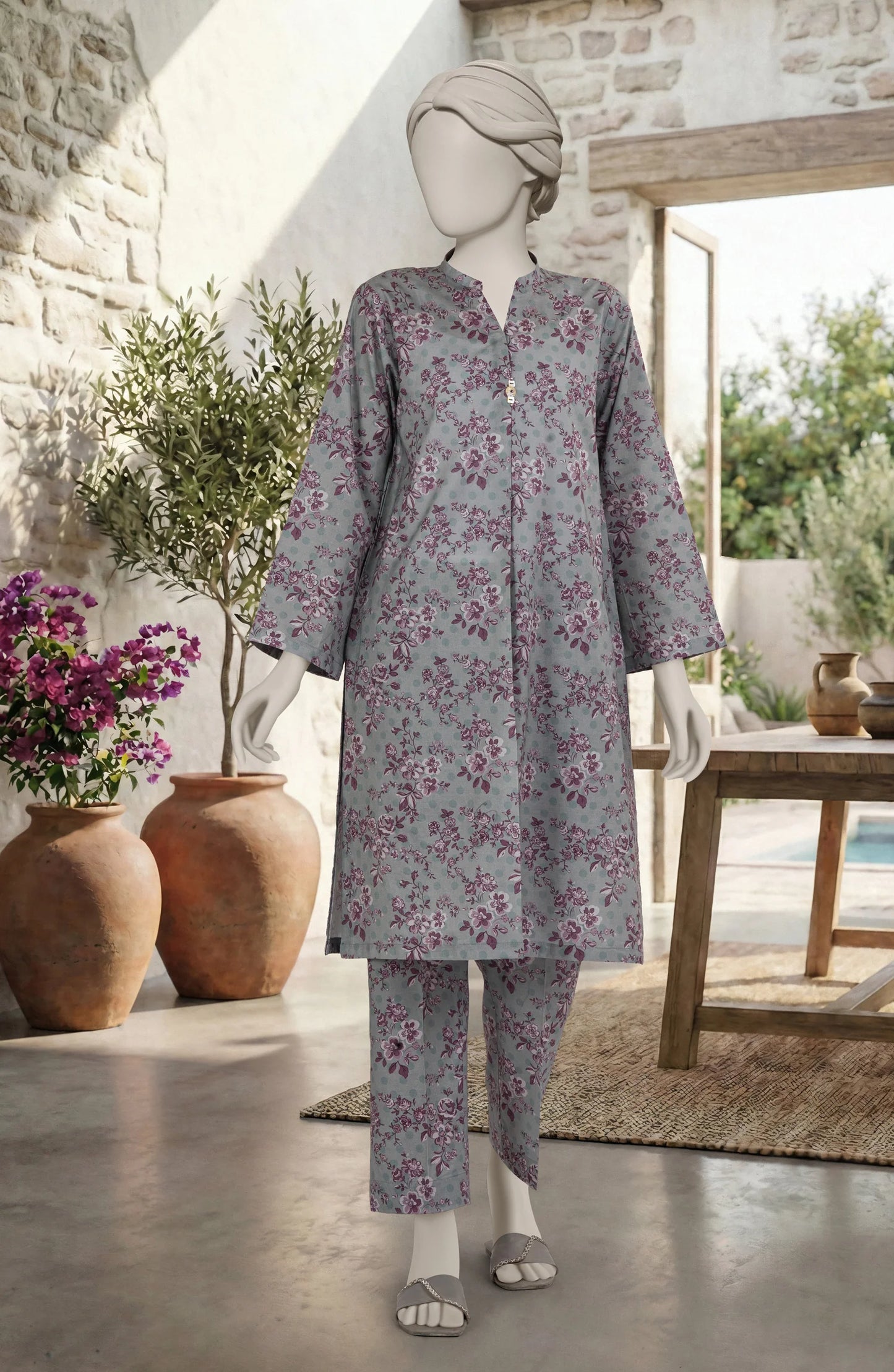 2 Piece - Premium Printed Suit