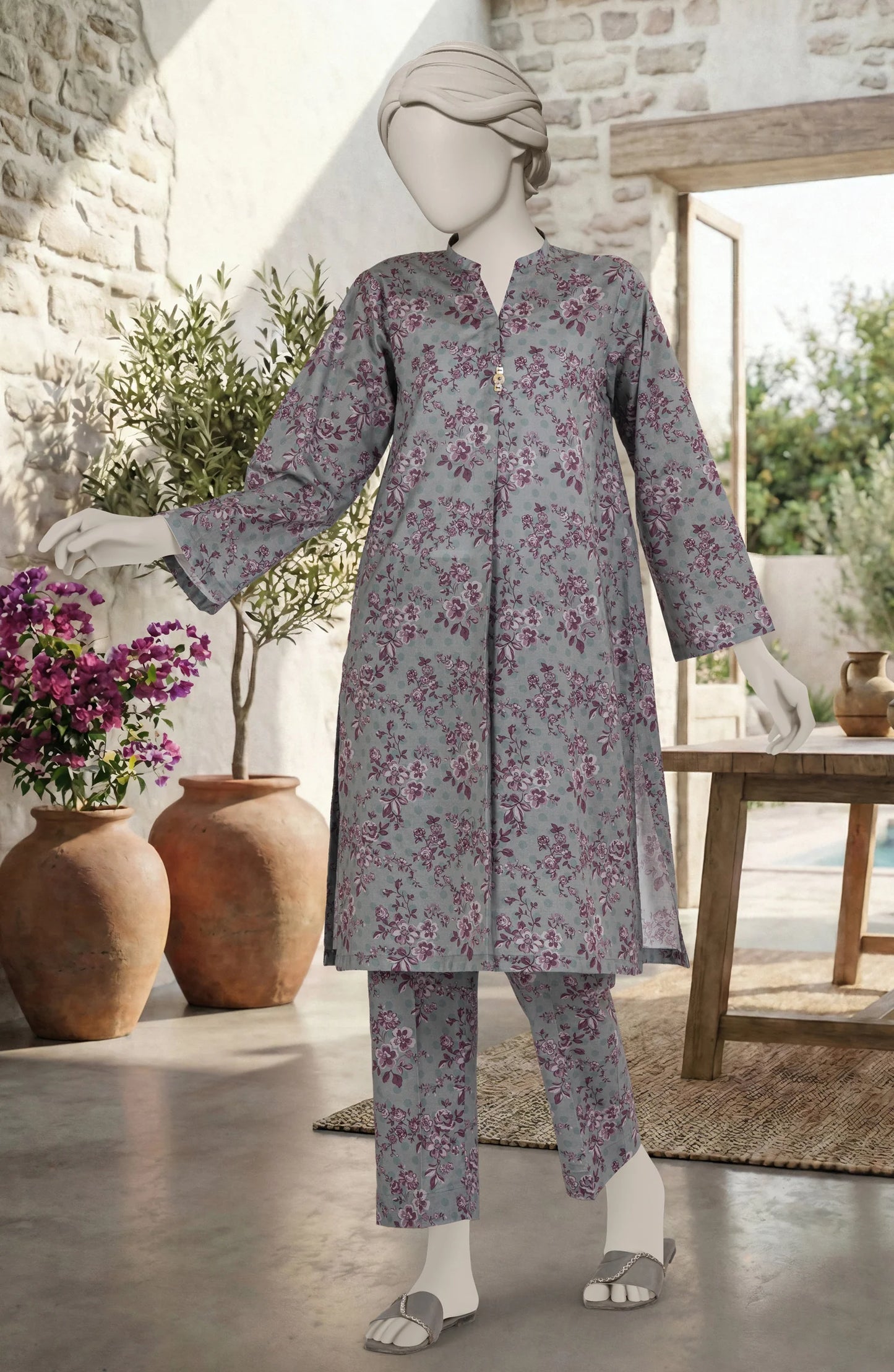 2 Piece - Premium Printed Suit