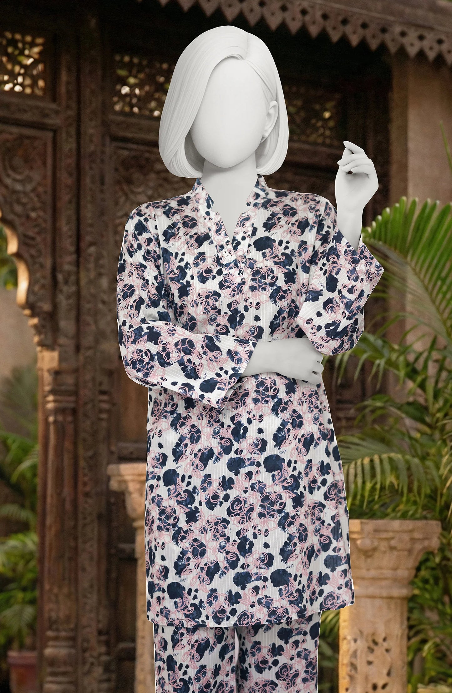 2 Piece - Premium Printed Suit